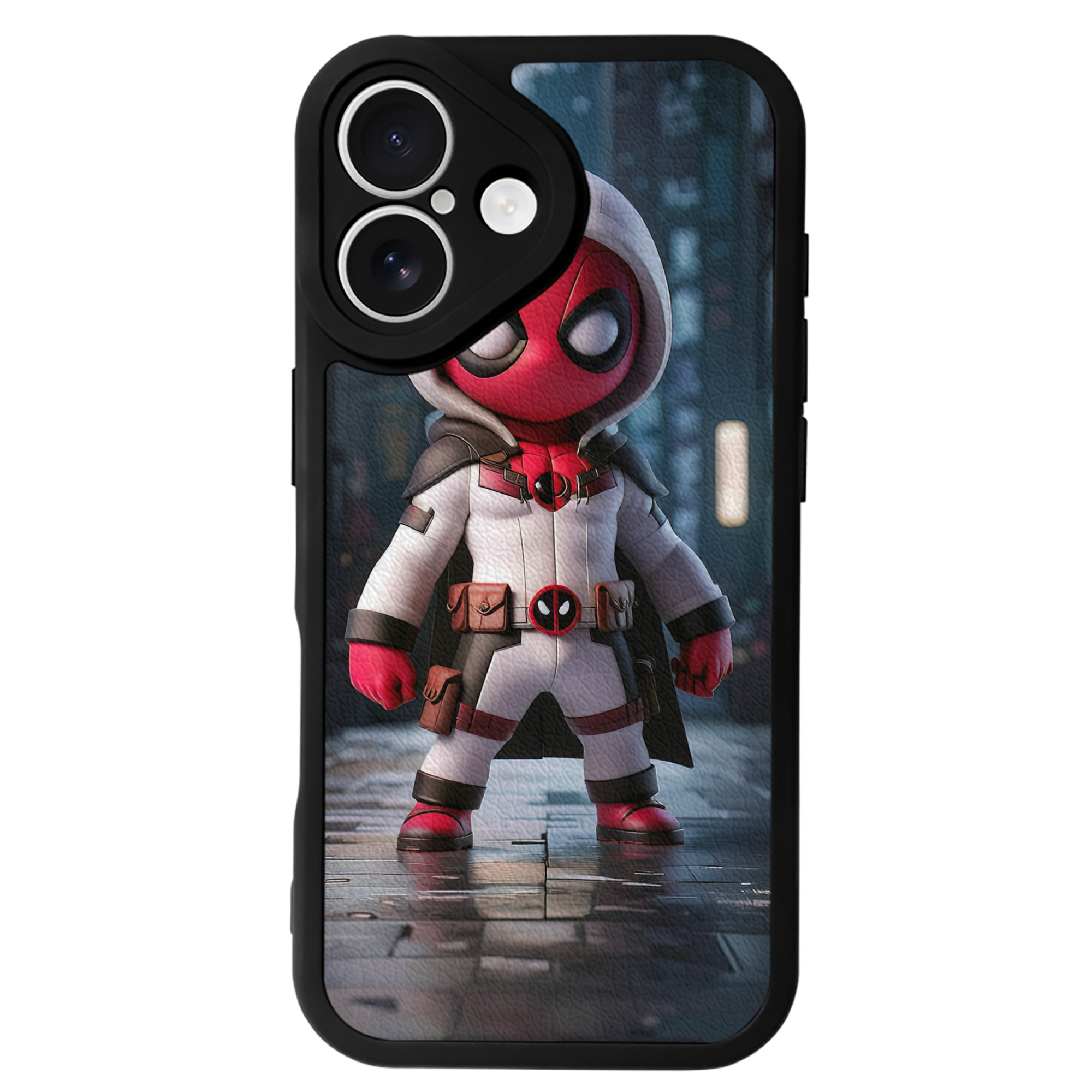 （画像用） Deadpool デッドプール 【iPhone 16シリーズ対応】シリコンスマホケース（レザー調） 材質：シリコン